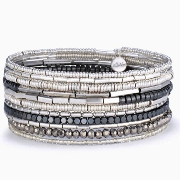 💜 Stella & Dot Bracelet Celine Wrap Bracelet Retired - Picture 1 of 7
